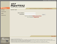 Tablet Screenshot of agents.wildfrontiers.com